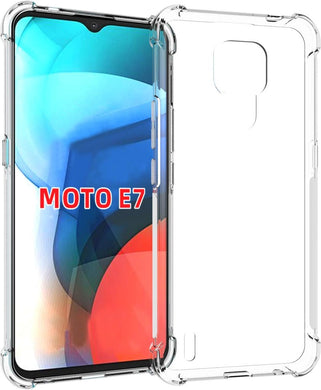 Motorola Moto E7 - AirPillow Cushion Transparent Soft Clear TPU Four Corners Protective Case - Polar Tech Australia