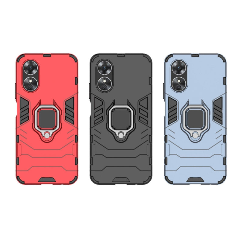 Load image into Gallery viewer, OPPO A17 / A17K - Heavy Duty Armor Case With Ring Holder Stand - Polar Tech Australia
