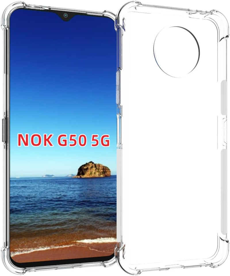 Cargue la imagen en el visor de la galería, Nokia G50 5G - AirPillow Cushion Transparent Soft Clear TPU Four Corners Protective Case - Polar Tech Australia
