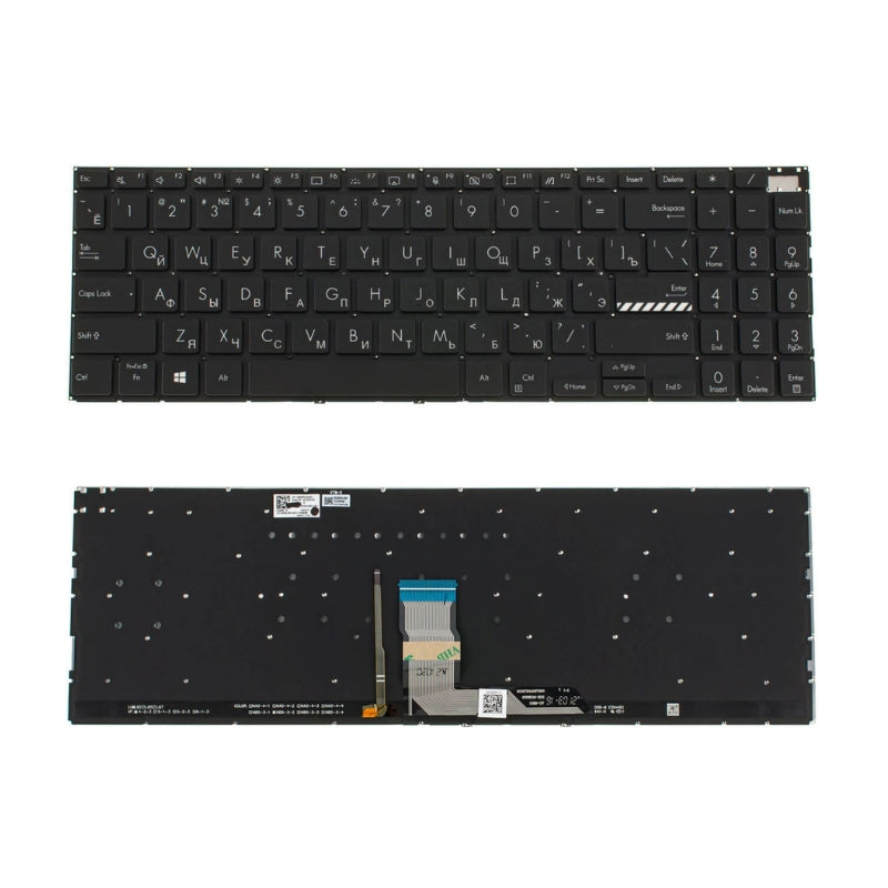 Cargue la imagen en el visor de la galería, Asus VivoBook 15 M3500 / M3500QA / M7600 / M6500 / K3500 / X3500 Series - Keyboard With Back Light US Layout Replacement Parts
