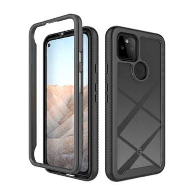 Google Pixel 5A 5G - Solid Color Shockproof TPU Clear PC Phone Case - Polar Tech Australia