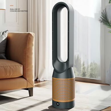 34 inch Heater & Cooler Fan Combo Bladeless Tower Fan Air Conditioner