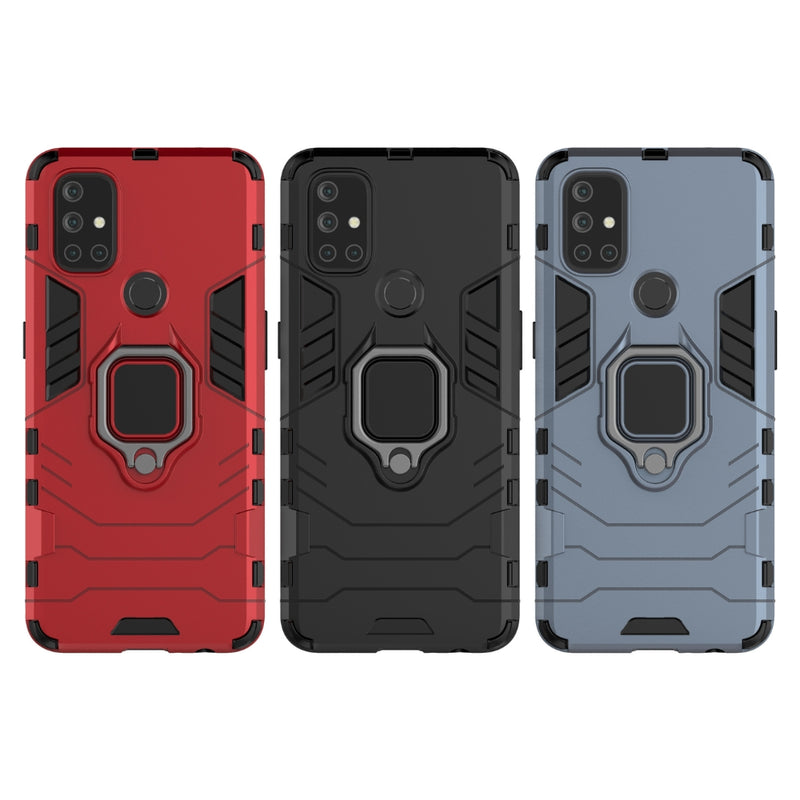 Cargue la imagen en el visor de la galería, OnePlus Nord N100 - Heavy Duty Armor Case With Ring Holder Stand
