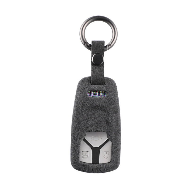 Chargez l&#39;image dans la visionneuse de la galerie, Audi Alcantara Remote Car Key Fob Case Cover For A4, A5, A6, Q5, Q7, S4, S5, S7
