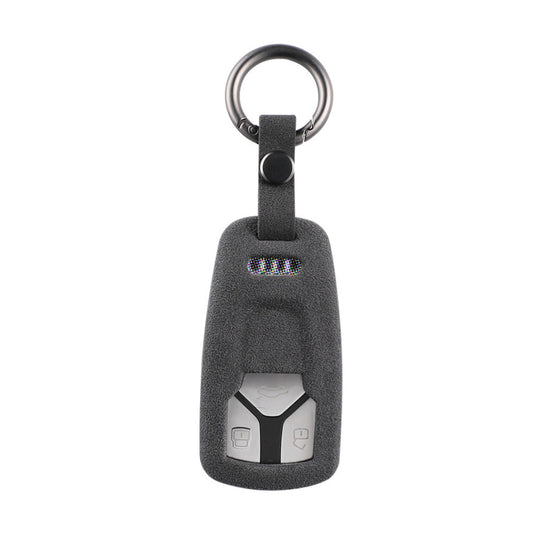 Audi Alcantara Remote Car Key Fob Case Cover For A4, A5, A6, Q5, Q7, S4, S5, S7