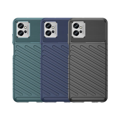 Motorola Moto G32 - Thunder Series Twill Texture Thickened Anti-fall Protection TPU Case - Polar Tech Australia