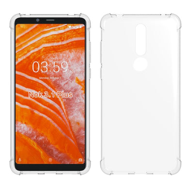 Nokia 3.1 - AirPillow Cushion Transparent Soft Clear TPU Four Corners Protective Case - Polar Tech Australia