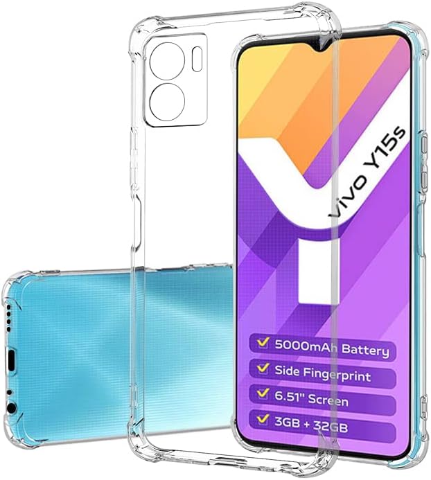 Chargez l&#39;image dans la visionneuse de la galerie, Vivo Y01/Vivo Y15s 2021 - AirPillow Cushion Transparent Soft Clear TPU Four Corners Protective Case - Polar Tech Australia
