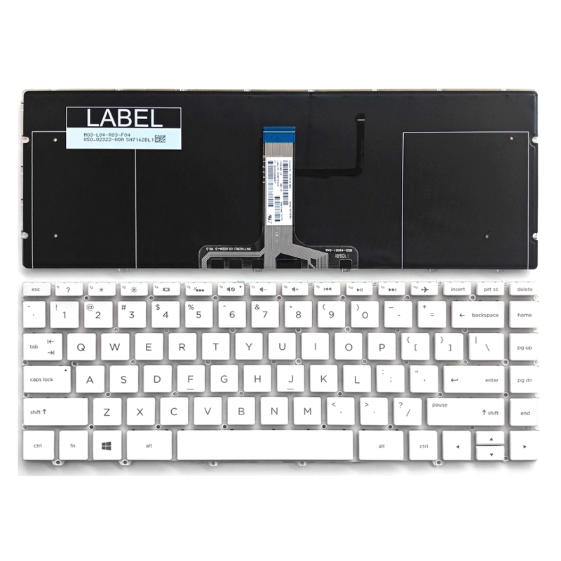 Chargez l&#39;image dans la visionneuse de la galerie, HP Spectre 13-AF 13T-AF TPN-C132 Series - Laptop Keyboard With Backlit US Layout
