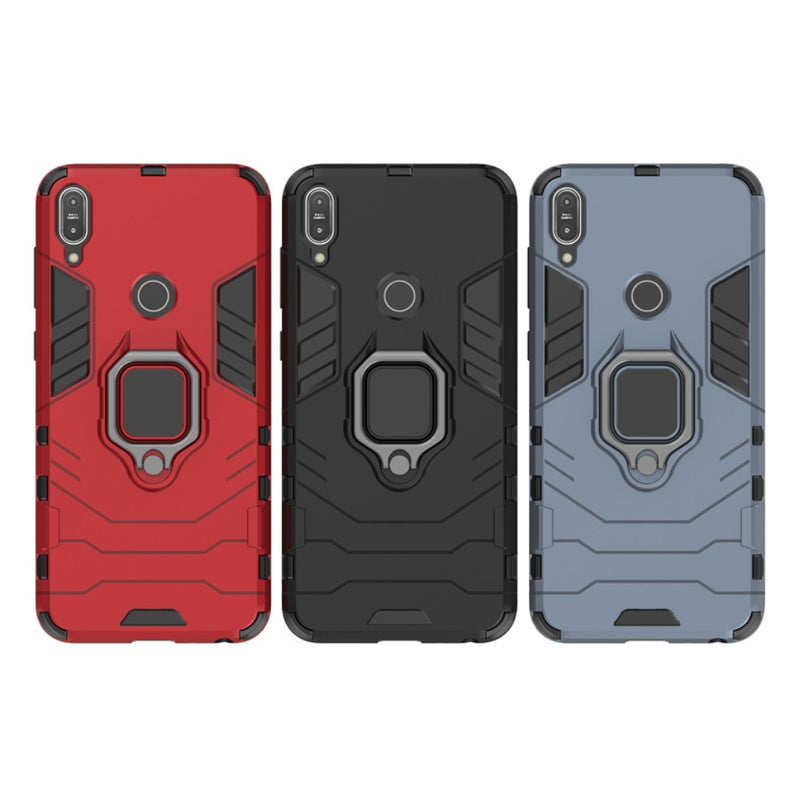 Cargue la imagen en el visor de la galería, Asus Zenfone Max Pro (M1) ZB601KL/ZB602KL - Heavy Duty Armor Case With Ring Holder Stand - Polar Tech Australia
