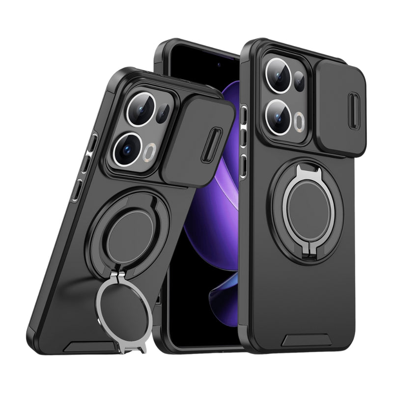 Load image into Gallery viewer, [Built-in Stand][With Slide Lens Cover] OPPO Reno13 F 4G/5G - Anti-Drop Protective Shell Case - Polar Tech Australia
