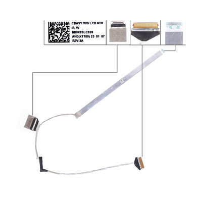 HP 440 445 G9 G10 Series - Laptop LVDS LCD Screen Video Display Cable Flex