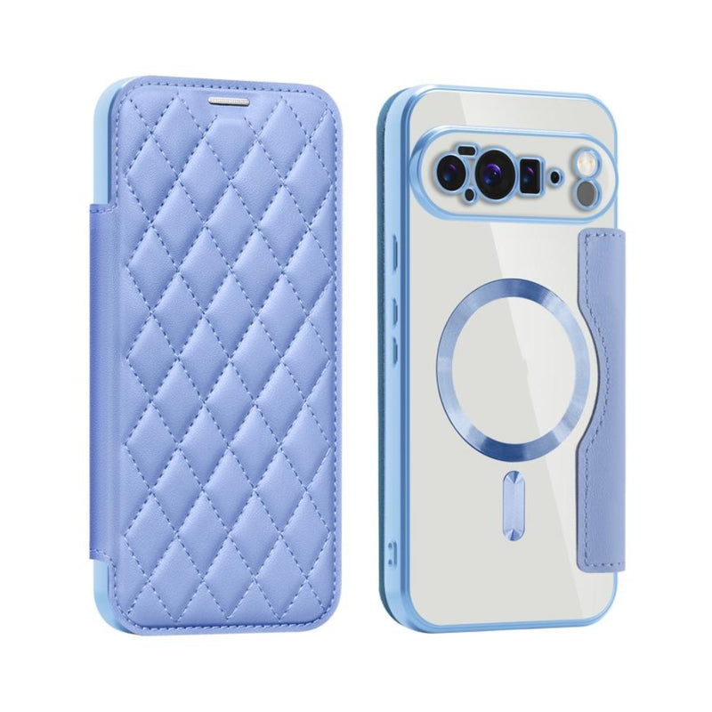 Load image into Gallery viewer, Google Pixel 10 Pro XL - Shield Magsafe RFID Anti-theft Rhombus Leather Phone Case
