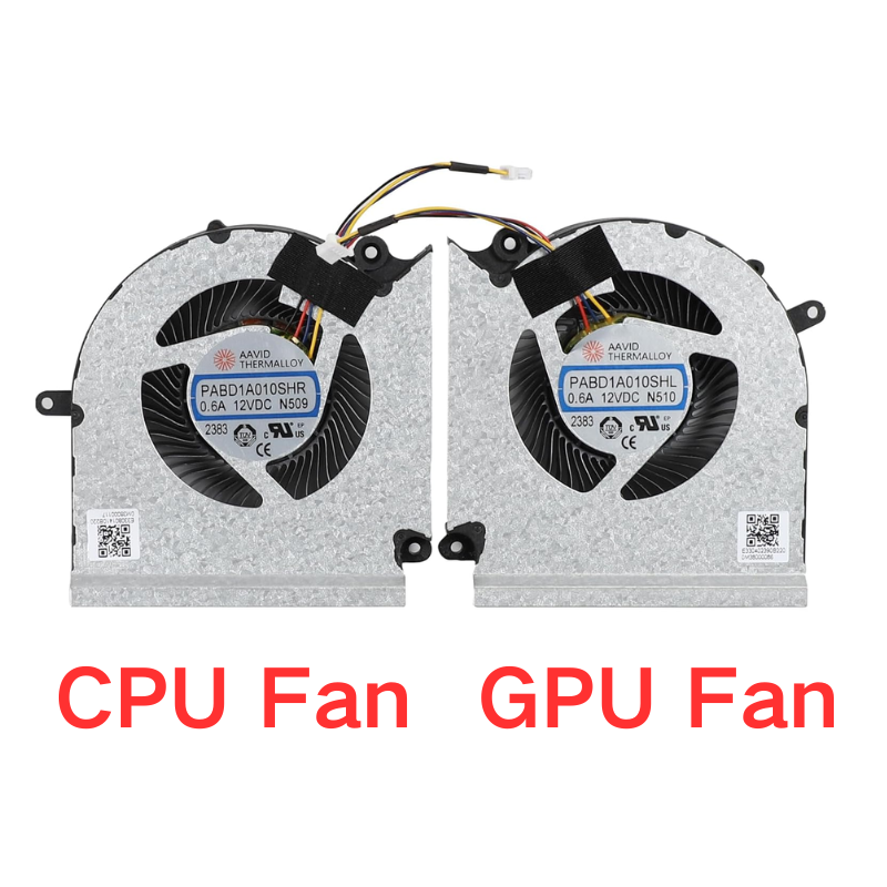 Cargue la imagen en el visor de la galería, MSI GE68 GP68H MS-15M1 15M2 Series - Laptop CPU &amp; GPU Cooling Fan Cooler - Polar Tech Australia
