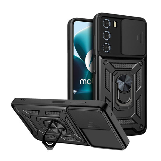Motorola Moto G60s - Heavy Duty Ring Holder Case with Shockproof & Camera Guard Design - Polar Tech Australia