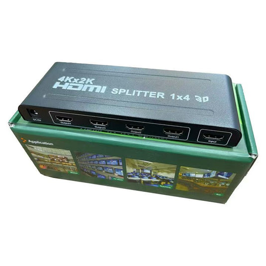 [1 Split 4] 5 Ports (1 Input + 4 Output) HDMI Splitter - Up to 4K Support 3D