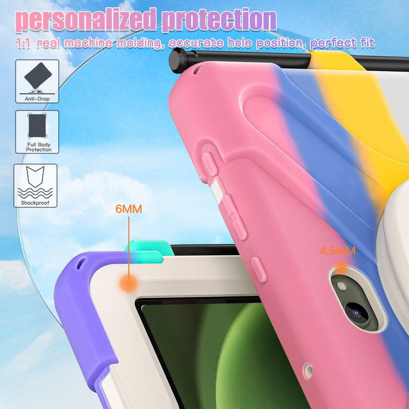 Chargez l&#39;image dans la visionneuse de la galerie, Samsung Galaxy Tab Active Pro / Active 4 Pro / Active 5 Pro Series - Heavy Duty 360 Degree Rotate Stand Hand Strap Case With Shoulder Strap - Polar Tech Australia
