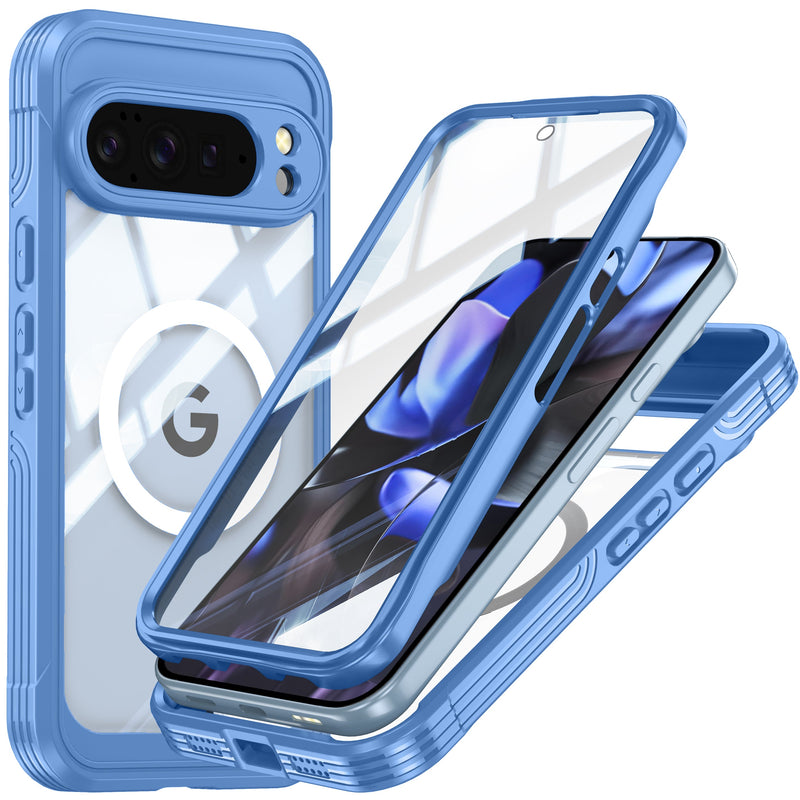 Cargue la imagen en el visor de la galería, [Magsafe Compatible] Google Pixel 10/ Pro /XL - 9H Glass Three-proof Full Cover Heavy Duty Series Case - i-Station Mobile Phone &amp; Electronic Device Repair and Accessories

