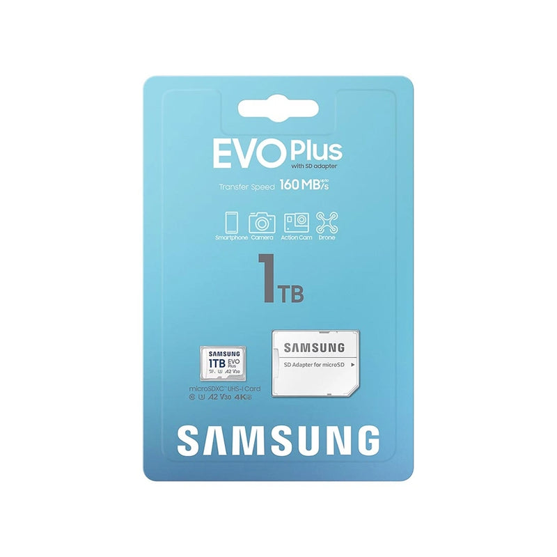 Chargez l&#39;image dans la visionneuse de la galerie, Samsung Evo Plus Micro SDXC Memory Card Class A2/V30 - 128GB 256GB 512GB 1TB Ultra High Speed Memory Card
