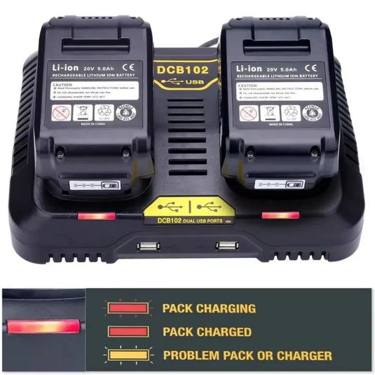Replacement Charger For Dewalt 12V-20V / 3A Electrical Tool Li-ion Battery - Polar Tech Australia