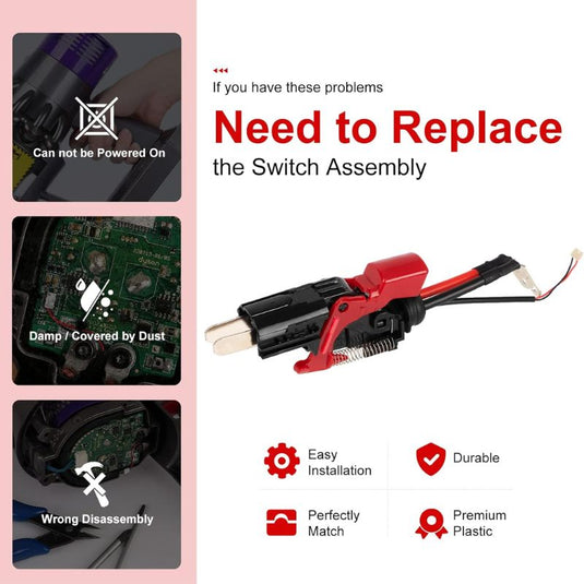Dyson V11 Vacuum Cleaner - Strong Trigger Switch Assembly Upgraded Power Button - Polar Tech Australia
