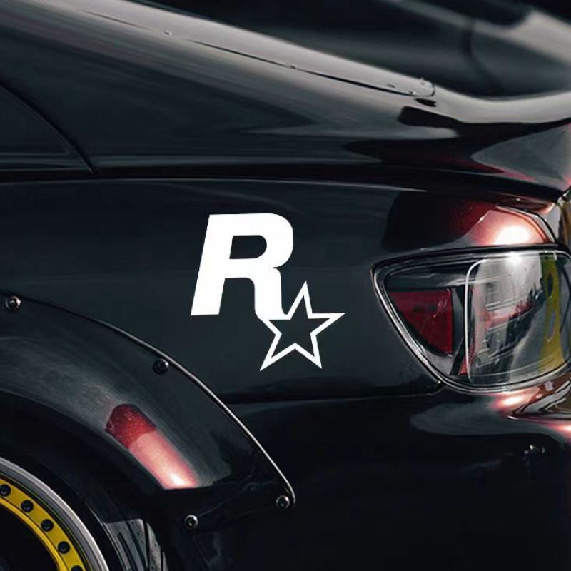 Cargue la imagen en el visor de la galería, R Star Car Stickers Electric Game Around GTA5 Speed Car Body Scratch Stickers Fuel Tank Cover Stickers - i-Station Mobile Phone &amp; Electronic Device Repair and Accessories
