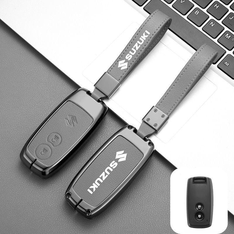 Chargez l&#39;image dans la visionneuse de la galerie, Suzuki Zinc Alloy PU Leather Car Key Fob Case Cover For SX4, Vitara - Polar Tech Australia
