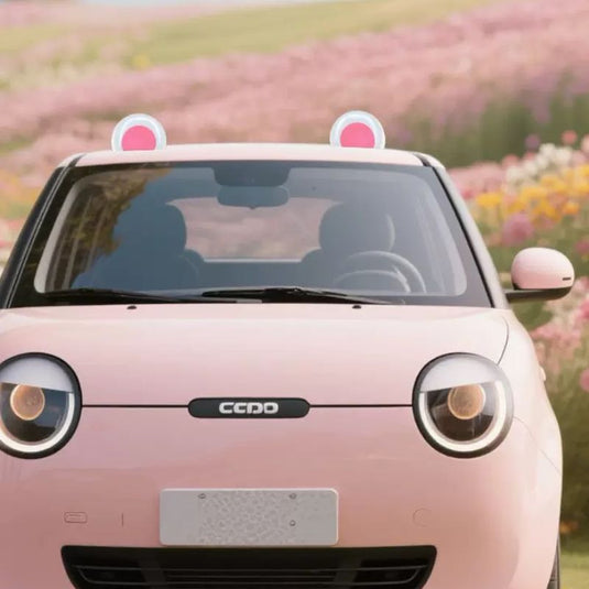 Cute Cartoon Cat Ear Solar-Powered Decorative Light Safety Lights For Car Exterior & Car Roof (1 Pair) - i-Station Mobile Phone & Electronic Device Repair and Accessories