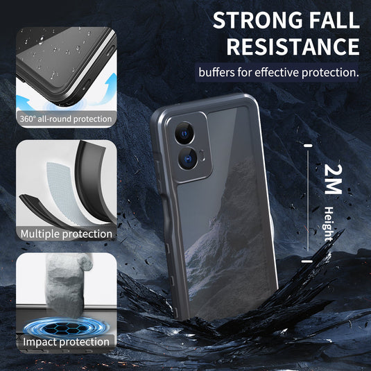 [A-Series] Motorola Moto G 5G (2024) - Redpepper Full Covered Waterproof Heavy Duty Tough Armor Case - Polar Tech Australia