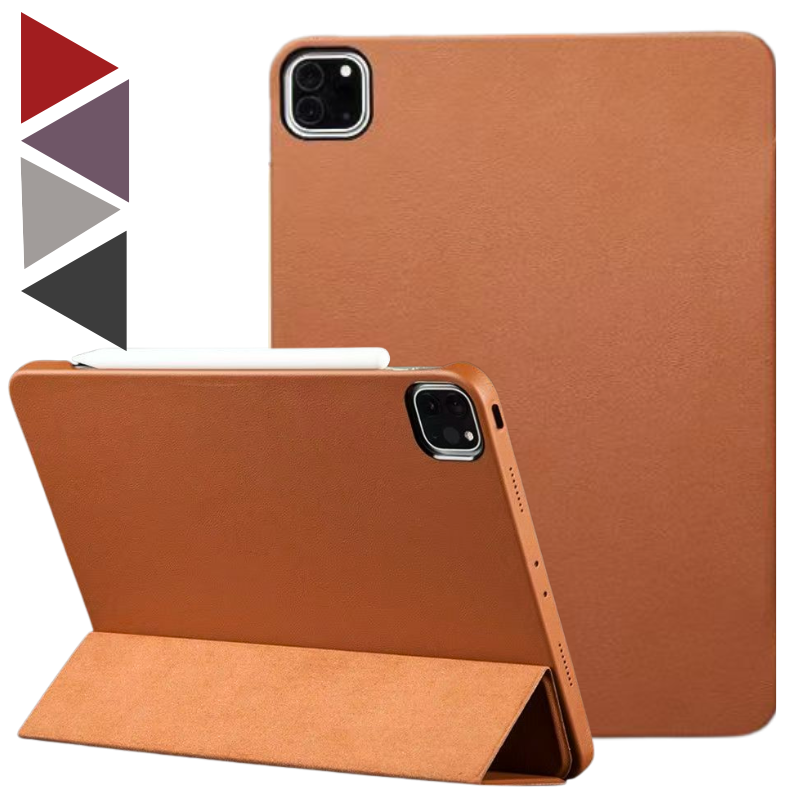 Chargez l&#39;image dans la visionneuse de la galerie, Apple iPad Pro 11-inch 4th Gen (2022) Genuine Leather Full-protection Shockproof Case - Polar Tech Australia
