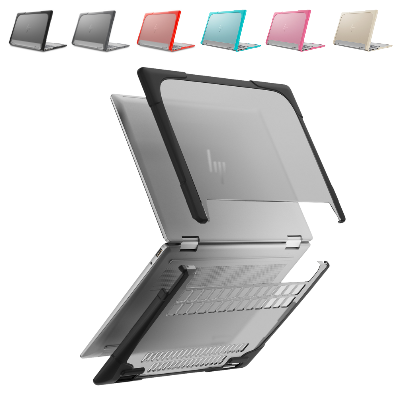 Load image into Gallery viewer, HP ENVY X360 14 14-inch (2024) Matte Transparent Cooling Stand and Shockproof Case - Polar Tech Australia

