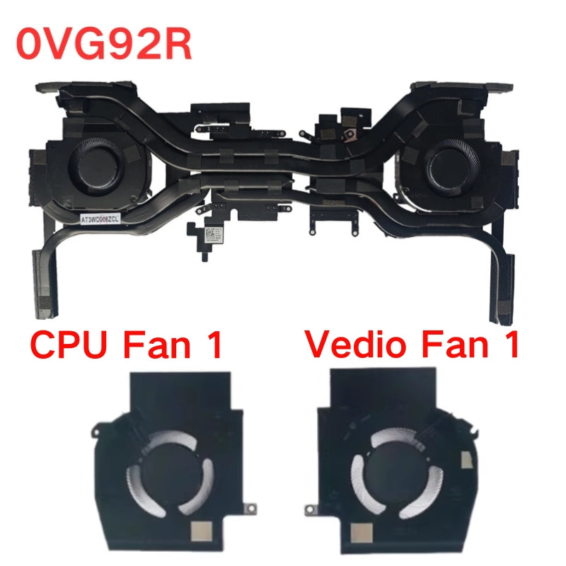 Load image into Gallery viewer, Dell Alienware X16 R1 R2 Series - Laptop CPU &amp; GPU Cooling Fan Cooler - Polar Tech Australia
