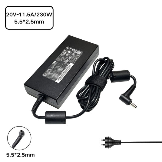 [20V-11.5A/230W][5.5*2.5] MSI GS66 GS76 WS66 WS76 Msi Creator 15 17 Laptop AC Power Supply Adapter Charger - Polar Tech Australia