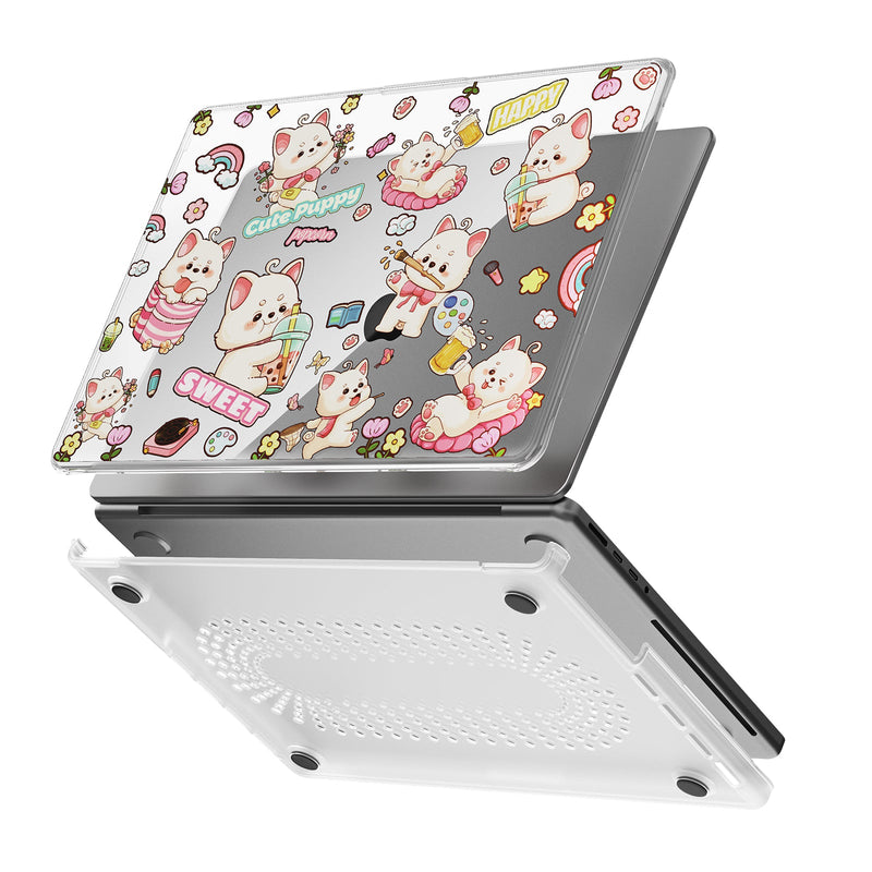 Chargez l&#39;image dans la visionneuse de la galerie, Apple MacBook Pro 14.2&quot; (A2442 &amp; A2779 &amp; A2918 &amp; A2992) - Cute Cartoon Transparent Shockproof &amp; Slim Case
