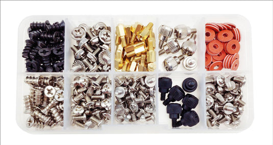 [228 Pieces] Stainless Steel Assorted Computer Screw Kit Motherboard HDD Hard Drive, Case, Fan, Graphics Spacers Screws