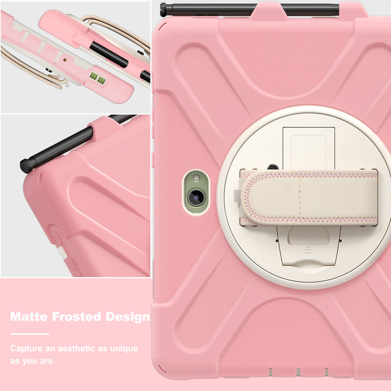 Chargez l&#39;image dans la visionneuse de la galerie, Samsung Galaxy Tab Active Pro / Active 4 Pro / Active 5 Pro Series - Heavy Duty 360 Degree Rotate Stand Hand Strap Case With Shoulder Strap - Polar Tech Australia
