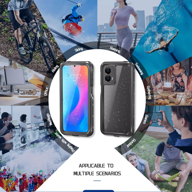 Cargue la imagen en el visor de la galería, [A-Series] Motorola Moto G 5G (2024) - Redpepper Full Covered Waterproof Heavy Duty Tough Armor Case - Polar Tech Australia
