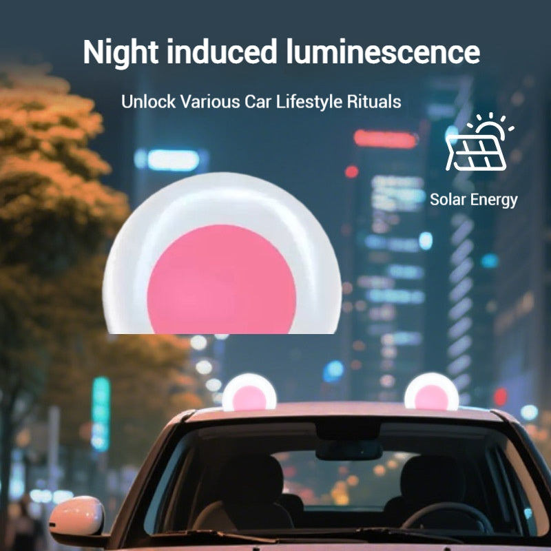 Chargez l&#39;image dans la visionneuse de la galerie, Cute Cartoon Cat Ear Solar-Powered Decorative Light Safety Lights For Car Exterior &amp; Car Roof (1 Pair) - i-Station Mobile Phone &amp; Electronic Device Repair and Accessories
