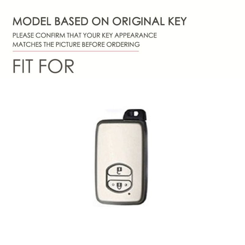 Cargue la imagen en el visor de la galería, Toyota Full Metal  Coverage + PU Leather Car Key Fob Case Cover For Corolla, Camry, Prado, Avalon - i-Station Mobile Phone &amp; Electronic Device Repair and Accessories

