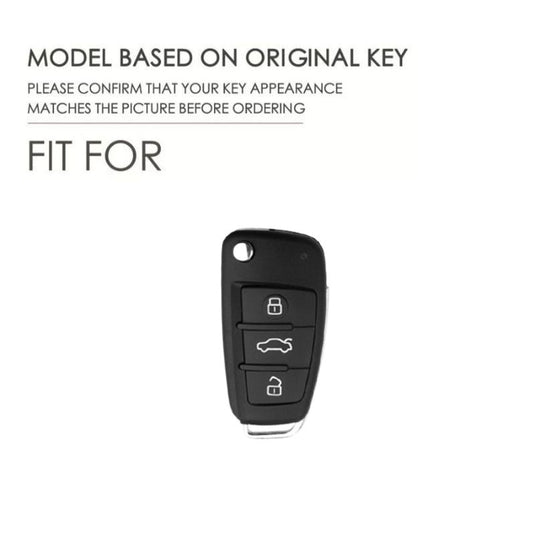 Isuzu Alloy + PU Leather Protection Car Key Fob Case Cover For D-MAX, MU-X, MUX