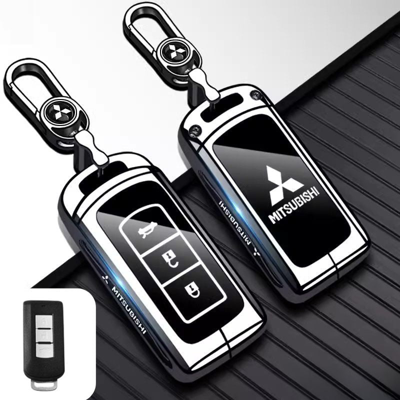 Chargez l&#39;image dans la visionneuse de la galerie, Mitsubishi Zinc Alloy + TPU Car Key Fob Case Cover For Outlander, ASX, Eclipse Cross, L200, Pajero, Triton, Lancer EX
