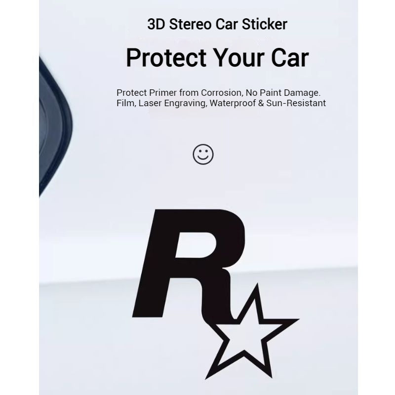 Cargue la imagen en el visor de la galería, R Star Car Stickers Electric Game Around GTA5 Speed Car Body Scratch Stickers Fuel Tank Cover Stickers - i-Station Mobile Phone &amp; Electronic Device Repair and Accessories
