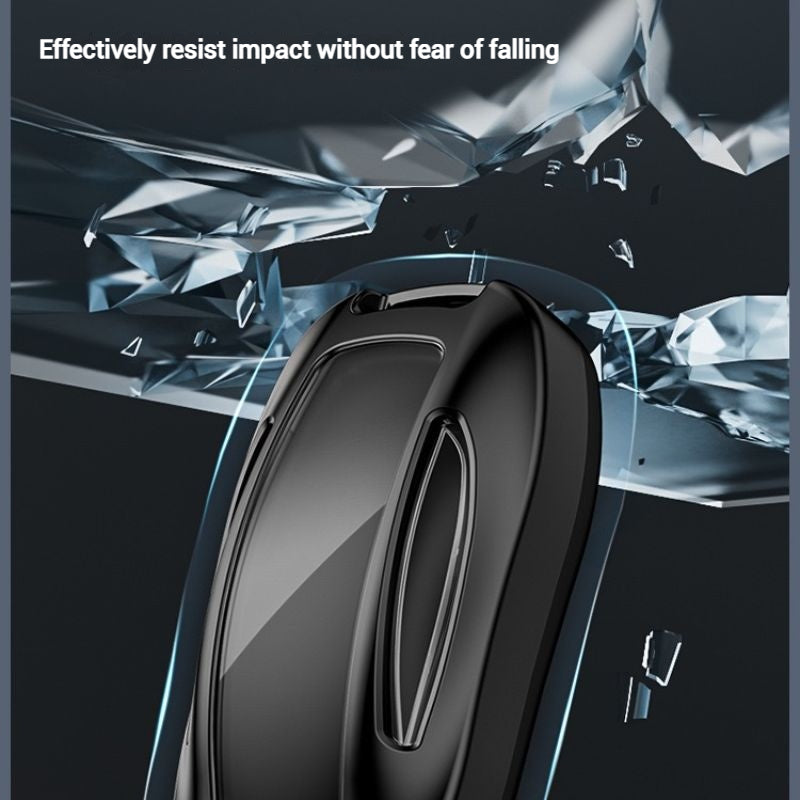 Chargez l&#39;image dans la visionneuse de la galerie, Tesla Full Aluminum Alloy + PU Leather Cover Car Key Fob Case for Model X - Polar Tech Australia

