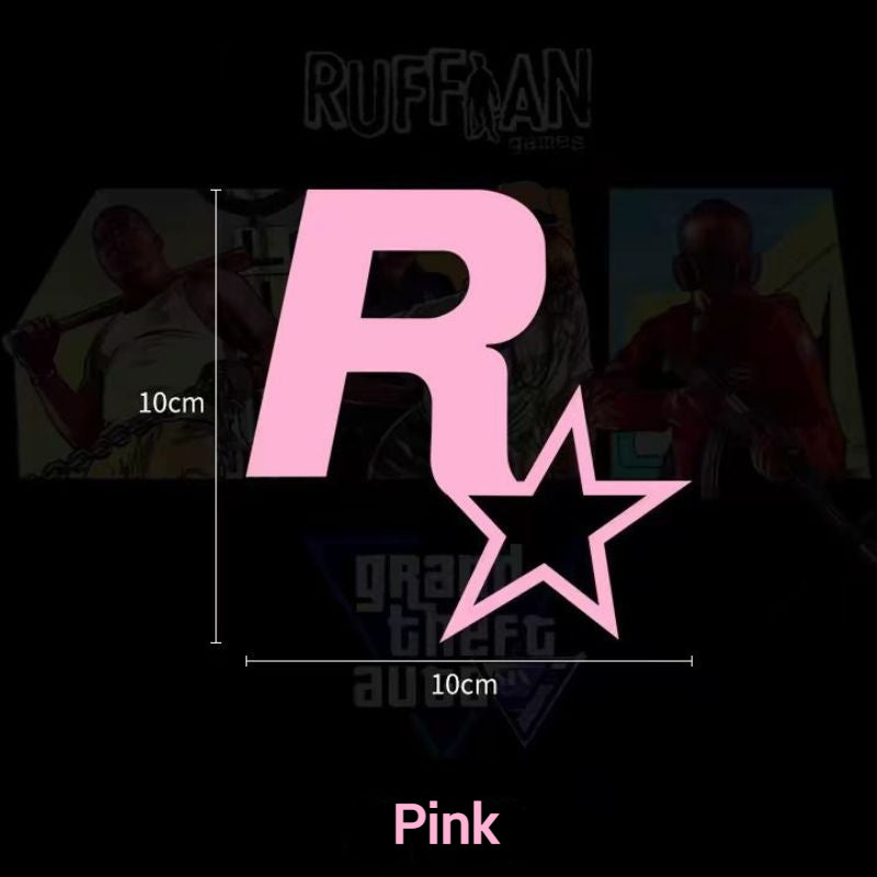 Cargue la imagen en el visor de la galería, R Star Car Stickers Electric Game Around GTA5 Speed Car Body Scratch Stickers Fuel Tank Cover Stickers - i-Station Mobile Phone &amp; Electronic Device Repair and Accessories
