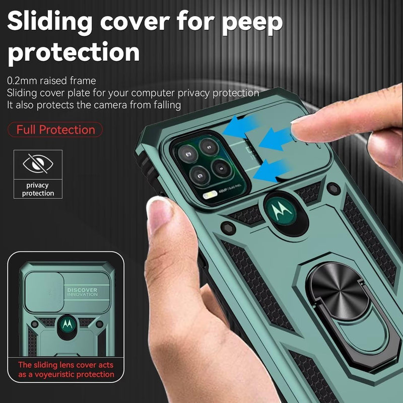 Load image into Gallery viewer, [Magnetic Rotable Kickstand][Slide Camera Cover] Motorola Moto G Stylus 5G 2021 - Shield Shockproof Rugged Heavy Duty Case - Polar Tech Australia
