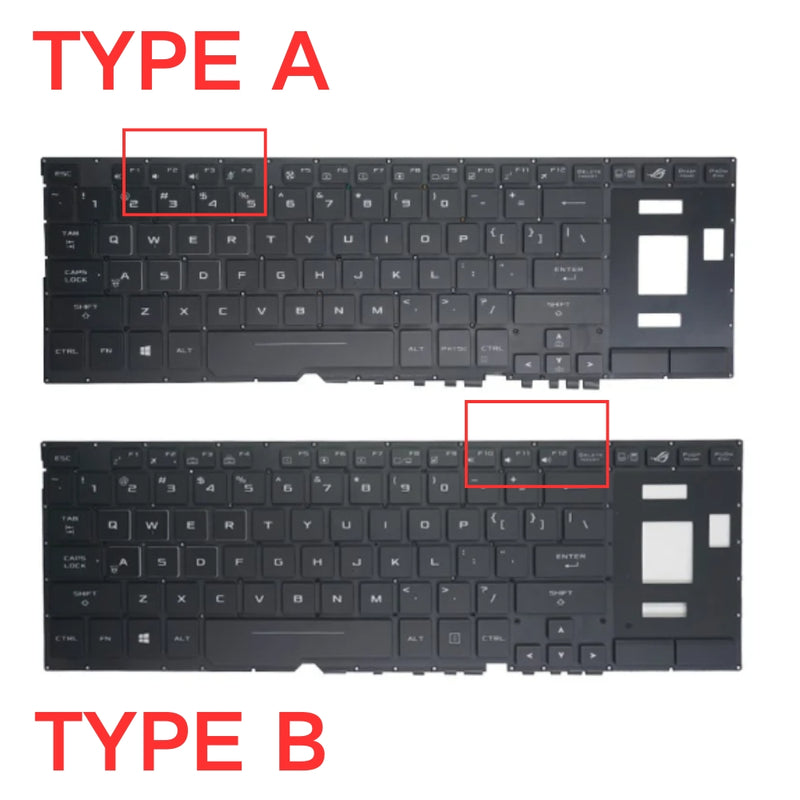 Cargue la imagen en el visor de la galería, Asus ROG GX501 GX501V GX501VI GX501VSK GX501G - Keyboard US Layout Replacement Parts - Polar Tech Australia
