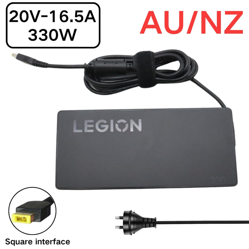Chargez l&#39;image dans la visionneuse de la galerie, [20V-16.5A/300W][Yellow Square] Lenovo Legion Pro 7 16IRX8H 9 16IRX8 Laptop AC Power Supply Adapter Charger - Polar Tech Australia
