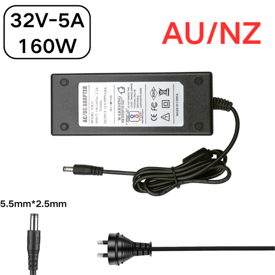 [32V-5A][5.5x2.5] Universal Computer/Monitor/CCTV POE Switch - Power Supply Adapter Wall Charger