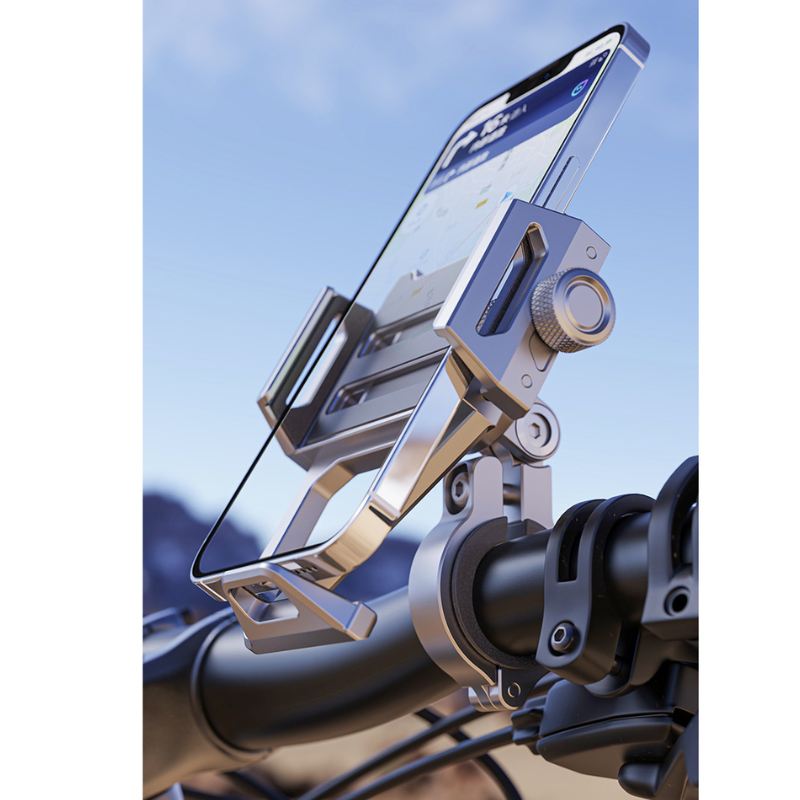 Load image into Gallery viewer, [Z05] Boneruy Motorcycle Phone Mount – Anti-Shock Navigation Holder Bicycle Phone Stand - Polar Tech Australia
