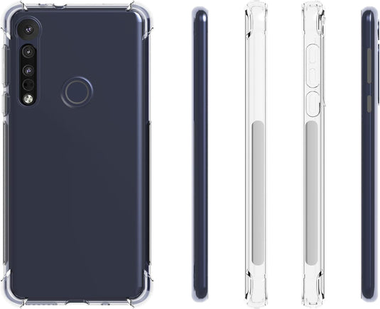 Motorola Moto G8 Play/Moto One Marco - AirPillow Cushion Transparent Soft Clear TPU Four Corners Protective Case - Polar Tech Australia